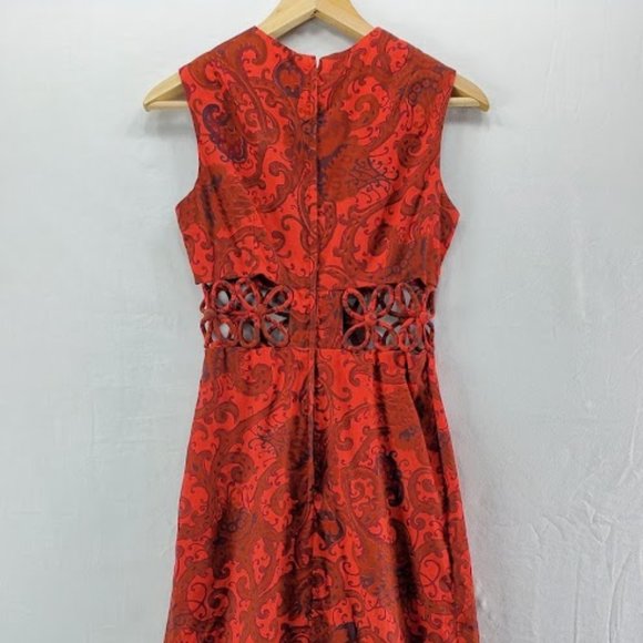 Vintage Handmade Maxi Dress Cut Out Waist Small - Picture 5 of 7